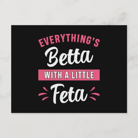 Carte Postale Betta Fish Betta Avec Un Petit Poisson Feta De Com (Devant)