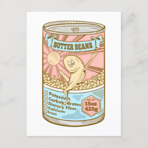 Carte Postale BETTETER BEANS Lima Fèves