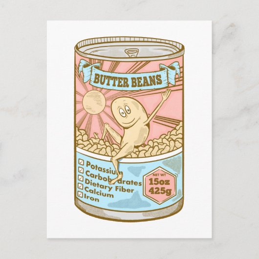 Carte Postale BETTETER BEANS Lima Fèves (Devant)