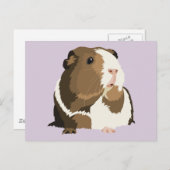 Carte postale 'Betty' de Cochon de Guinée rétro (Devant / Derrière)