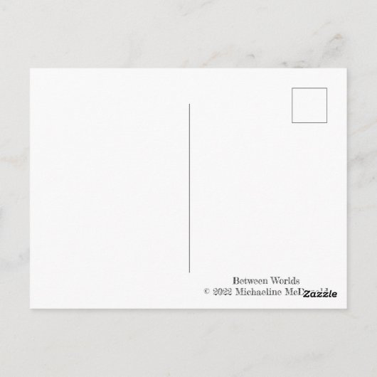 Carte postale Between Worlds Raven par Michaeline  (Dos)