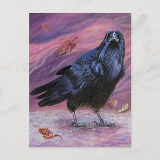 Carte postale Between Worlds Raven par Michaeline  (Devant)