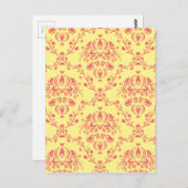 Carte Postale Beurre et canneberge Damas (Devant / Derrière)