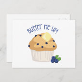 Carte Postale Beurre et muffin (Devant / Derrière)