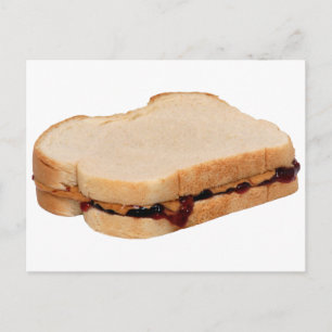 Carte Postale Beurre et sandwich à la jelly