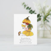 Carte Postale Beurre Fleur Enfant Drôle Mignonne Petite Fille (Debout devant)