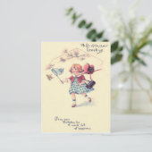 Carte Postale Beurre mignon de petite fille qui attrape (Debout devant)