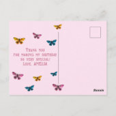 Carte Postale Beurre rose mou Merci d'anniversaire Photo (Dos)