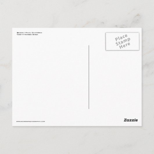 Carte postale Beverly Hills (Dos)