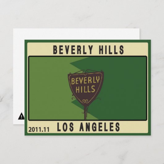 Carte Postale Beverly Hills (Devant / Derrière)