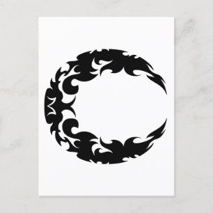 Carte Postale Bewitting Black Crescent Moon Silhouette