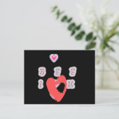 Carte Postale BFF. Best Friends Forever : I Love You Art Print (Debout devant)
