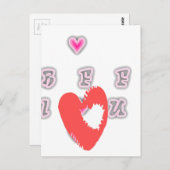 Carte Postale BFF. Best Friends Forever : I Love You Art Print (Devant / Derrière)