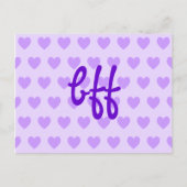 Carte Postale bff en violet (Devant)