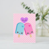 Carte postale BFF Kawaii Pretty Popsicles (Debout devant)