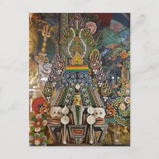 Carte Postale Bhoutan. Des gâteaux cérémoniels réalisés par des  (Devant)