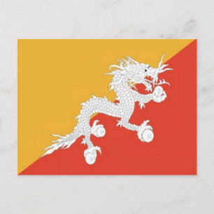 Carte Postale Bhutan - Flag -