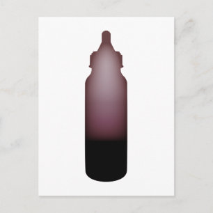 Carte Postale biberon rose