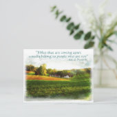 Carte Postale Bible Amish. Nom du magasin Proverb. (Debout devant)