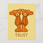 Carte Postale Bible Bears ~ Trust Scripture 2 ~ Flashcard (Devant)