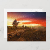 Carte Postale Bible - Hommes sages - Les Mages arrivent 1920 (Devant / Derrière)