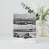 Carte Postale Bible passage, bord de mer et ciel dramatique (Debout devant)