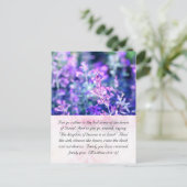 Carte Postale Bible passage, lavande (Debout devant)