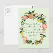 Carte Postale Bible Verse Art - Ésaïe 64:8 (Devant / Derrière)