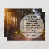 Carte Postale Bible Verse Psaume 121:5 Le Seigneur vous regarde (Devant / Derrière)