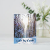 Carte Postale Bible Verse Walk by Faith (Debout devant)