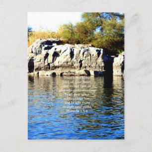 Carte Postale Bible Verses Quote about Trust Proverbs 3:5-6