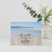 Carte Postale Bible Verset Be Still and Know I Am God Postcard (Debout devant)