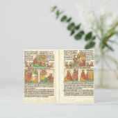 Carte Postale Biblia Paupernum Nativité (Debout devant)