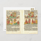 Carte Postale Biblia Paupernum Nativité (Devant / Derrière)