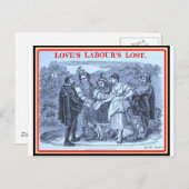 Carte Postale Bibliomania : Shakespeare : Love's Labour (Devant / Derrière)