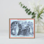 Carte Postale Bibliomanie : Shakespeare La Tempête (Debout devant)