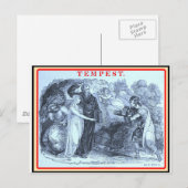 Carte Postale Bibliomanie : Shakespeare La Tempête (Devant / Derrière)