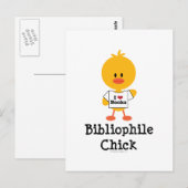 Carte postale Bibliophile Chick (Devant / Derrière)