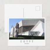 Carte Postale Bibliotheca Alexandrina, Alexandrie, Egypte Postca (Devant / Derrière)