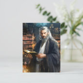 Carte Postale Bibliothécaire (Debout devant)