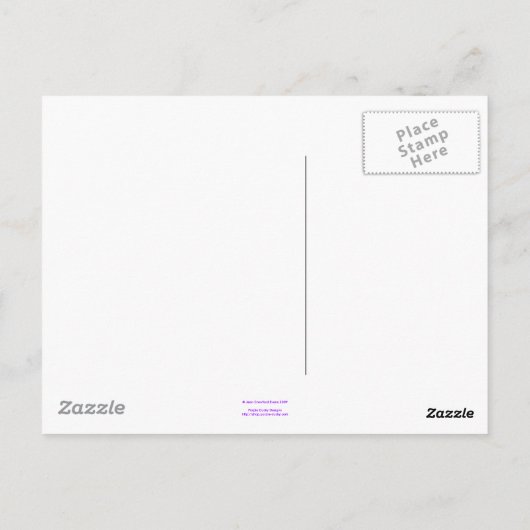 Carte Postale Bibliothécaire zombie (Dos)