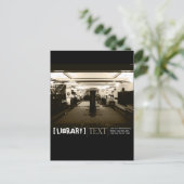 Carte Postale Bibliothèque (Debout devant)