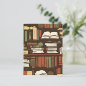 Carte Postale bibliothèque (Debout devant)