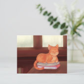 Carte Postale Bibliothèque (Debout devant)