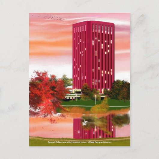 Carte Postale Bibliothèque à l'automne par Tam Nguyen (Devant)