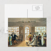 Carte Postale Bibliothèque, à partir de 'Sketches poétiques de (Devant / Derrière)