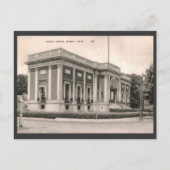 Carte Postale Bibliothèque, Beverly, MA Vintage (Devant)