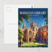 Carte Postale Bibliothèque Bodléienne Royaume-Uni (Devant / Derrière)