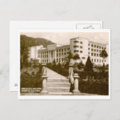 Carte Postale Bibliothèque, Bogota, Colombie Vintage (Devant / Derrière)