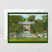 Carte Postale Bibliothèque, Camden, Maine Vintage (Devant / Derrière)